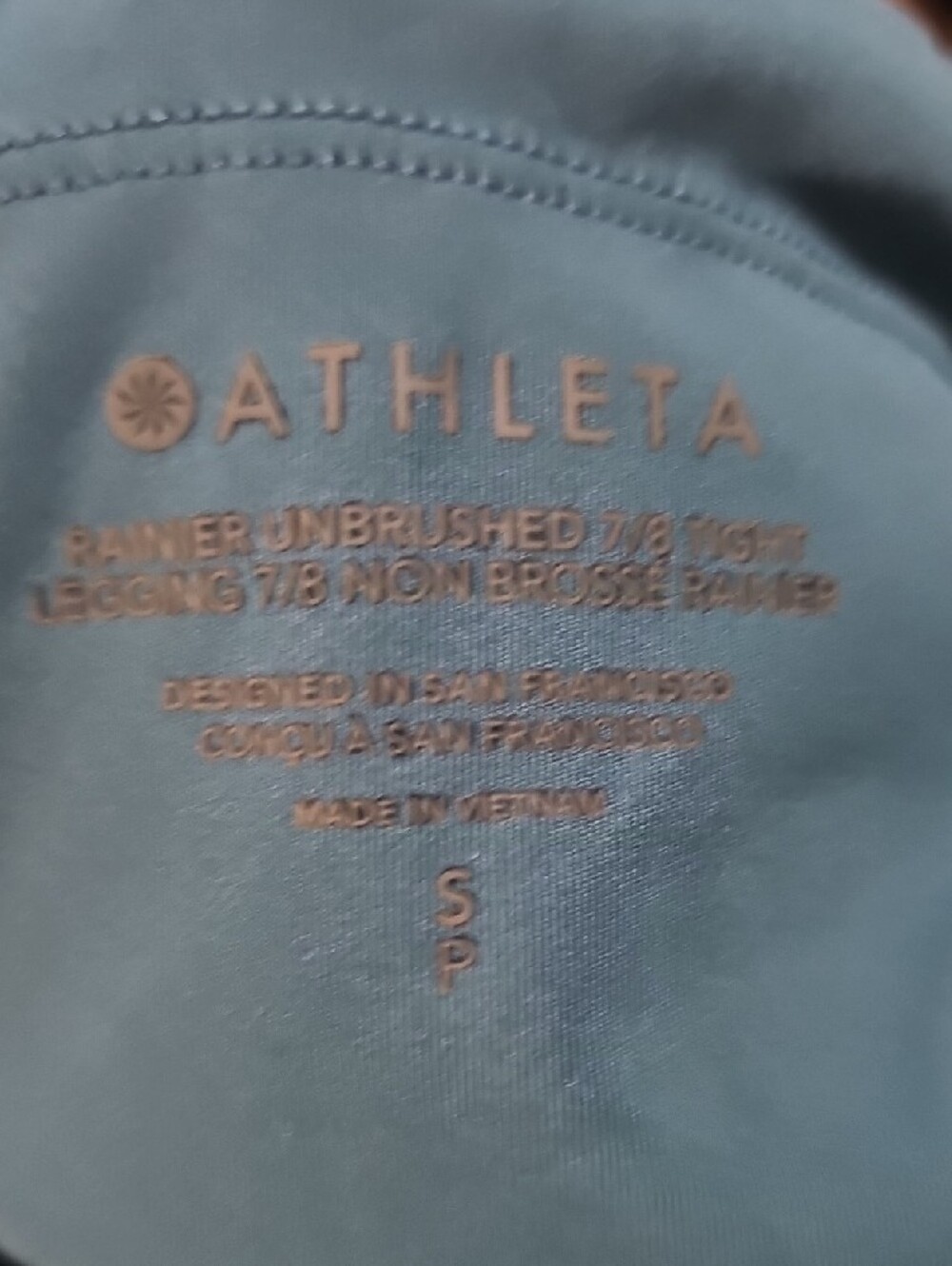 Athleta Teal Performance Leggings - Picture 4 of 6